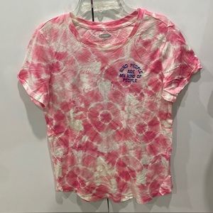 Pink tie dye t shirt